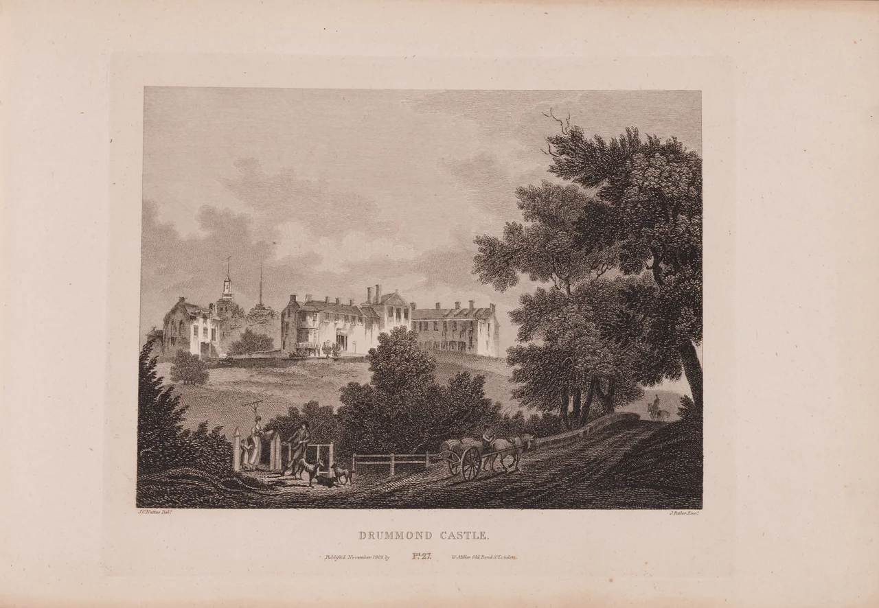 Plate XXVII/b - John Claude Nattes made drawings of suitable scenes on the spot; etchings are by James Fittler.