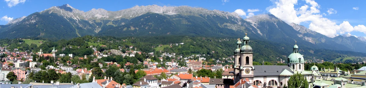 Panorama Innsbruck Austria vom Rathaus Turm
